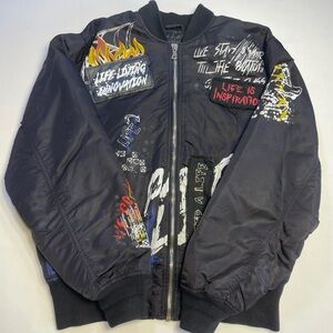 Smoke Rise Denim Co. bomber jacket Size L